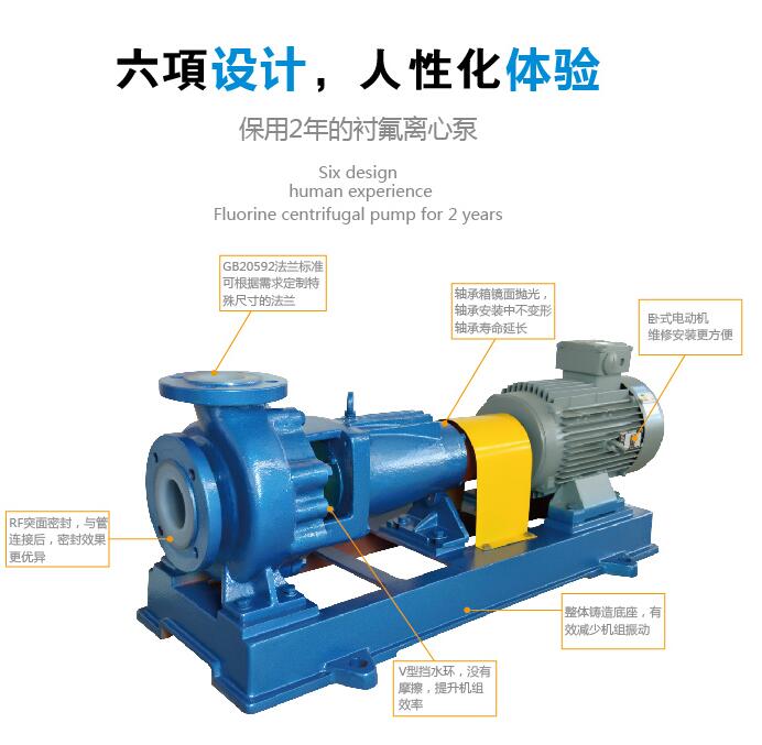 IHF氟塑料化工泵結構特點(diǎn)